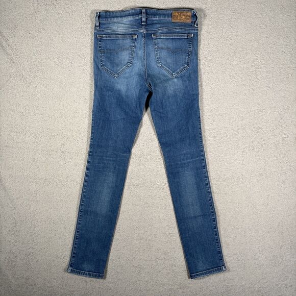Diesel Skinzee Jeans Women’s Size 30x30 Medium Wash Distressed Super Slim Skinny - Picture 12 of 15